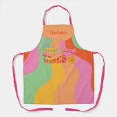 Retro Pastel Waves Summer Vibes with Name Schort (Voorkant)