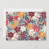 Retro Pastel Wildflower Aangepast Bedankt (Achterkant)