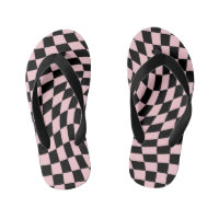 Retro Pastel zwart roze cheques gekookt checkboard