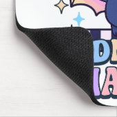 Retro Pastelcore Schattigee Halloween Bat & Checke Muismat (Hoek)