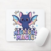 Retro Pastelcore Schattigee Halloween Bat & Checke Muismat (Met muis)