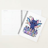 Retro Pastelcore Schattigee Halloween Bat & Checke Planner (Display)