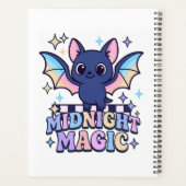 Retro Pastelcore Schattigee Halloween Bat & Checke Planner (Achterkant)