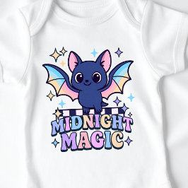 Retro Pastelcore Schattigee Halloween Bat & Checke Romper