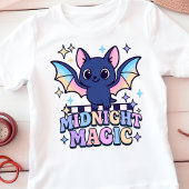 Retro Pastelcore Schattigee Halloween Bat & Checke T-shirt