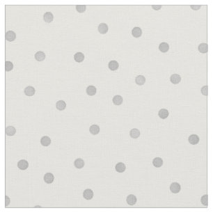 Retro pastelgrijs en wit polka-puntenpatroon stof
