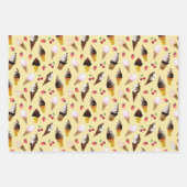 Retro pastelijs handgetekende Waterverf Inpakpapier Vel (Voorkant 3)