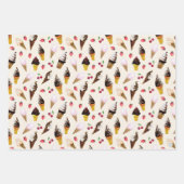 Retro pastelijs handgetekende Waterverf Inpakpapier Vel (Voorkant 2)