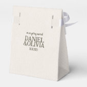 Retro Pastelkleur Daisy Wedding Bedankdoosjes (Achterkant)