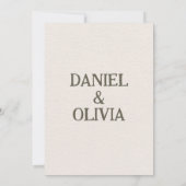 Retro Pastelkleur Daisy Wedding Bedankkaart (Achterkant)