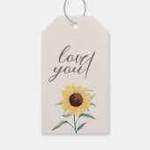Retro Pastelkleur Daisy Wedding Cadeaulabel (Achterkant)