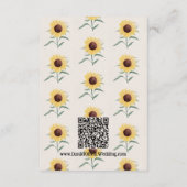 Retro Pastelkleur Daisy Wedding Informatiekaartje (Achterkant)