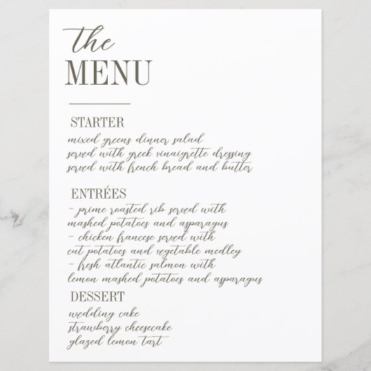 Retro Pastelkleur Daisy Wedding Menu (Voorkant)