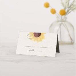 Retro Pastelkleur Daisy Wedding Plaatskaartje