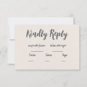 Retro Pastelkleur Daisy Wedding RSVP Kaartje (Achterkant)