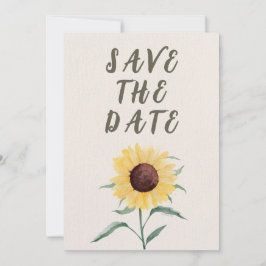 Retro Pastelkleur Daisy Wedding Save The Date