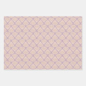 Retro pastelkleurig boho inpakpapier met zeeschelp vel (Voorkant 2)