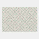 Retro pastelkleurig boho inpakpapier met zeeschelp vel (Voorkant)