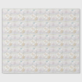 Retro Pastelkleurige Babyfeest Inpakpapier (Vlak)