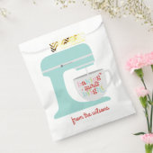 Retro Pastelkleurige Backgeest Helder Kerstmis Bedankzakje (Gezegeld)