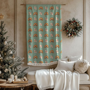 Retro Pastelkleurige Deken 70s Groovy Aardse Sfeer