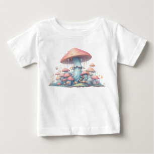 Retro pastelpaddenstoelen design met zachte kleure