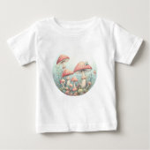 Retro pastelpaddenstoelen design met zachte kleure (Voorkant)