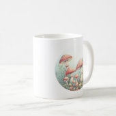 Retro pastelpaddenstoelen design met zachte kleure koffiemok (Voorkant rechts)