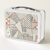 Retro Patchwork: Abstract geometrisch ontwerp (Achterkant)