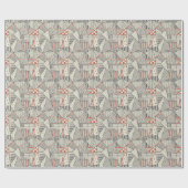 Retro Patchwork: Abstract geometrisch ontwerp Cadeaupapier (Vlak)