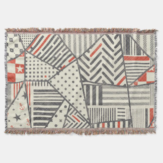 Retro Patchwork: Abstract geometrisch ontwerp Deken