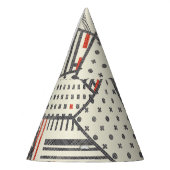 Retro Patchwork: Abstract geometrisch ontwerp Feesthoedjes (Links)