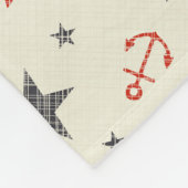Retro Patchwork: Abstract geometrisch ontwerp Fleece Deken (Hoek)
