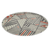 Retro Patchwork: Abstract geometrisch ontwerp Snijplank (Hoek)