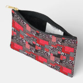 Retro Patchwork Bloemendekenpatroon Etui (Open)