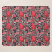 Retro Patchwork Bloemendekenpatroon Sherpa Deken (Voorkant (horizontaal))