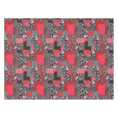 Retro Patchwork Bloemendekenpatroon Tafelkleed (Voorkant (Horizontaal))