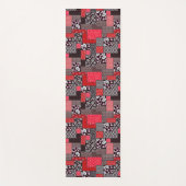 Retro Patchwork Bloemendekenpatroon Yogamat (Voorkant)
