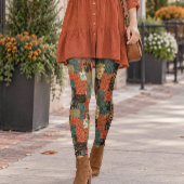 Retro Patchwork Dierenprint Leggings