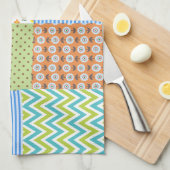 Retro Patchwork Quilt Country Pattern Theedoek (Quarter Fold)