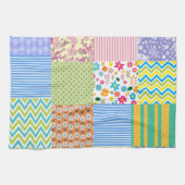 Retro Patchwork Quilt Country Pattern Theedoek (Horizontaal)