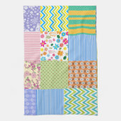 Retro Patchwork Quilt Country Pattern Theedoek (Verticaal)