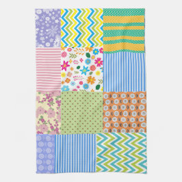 Retro Patchwork Quilt Country Pattern Theedoek