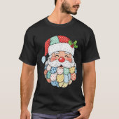 Retro Patchwork Santa Claus Christmas Preppy Xmas T-shirt (Voorkant)