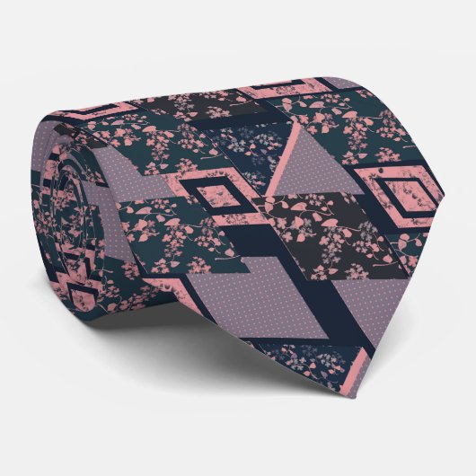 retro patchwork stropdas (Opgerold)