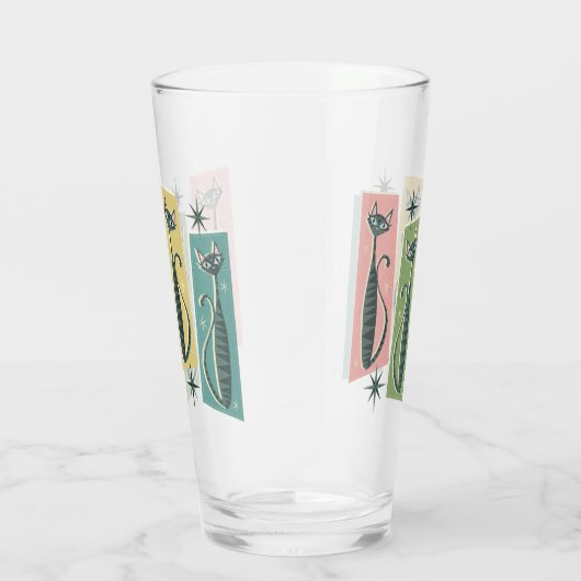 Retro Patchwork Tabbies ©️ studioxine Glas (Rechts)