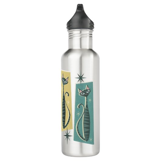 Retro Patchwork Tabbies ©studioxine Waterfles (Rechts)