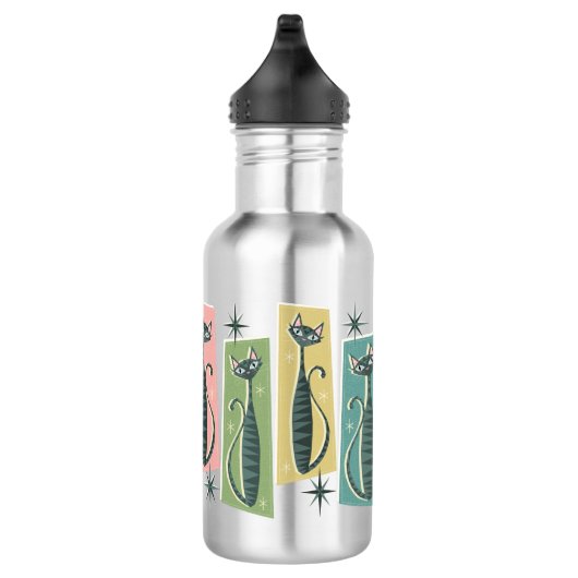 Retro Patchwork Tabbies ©studioxine Waterfles (Rechts)