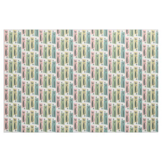 Retro Patchwork Tabbies ©studioxtine 2019 Stof (Yard (91,4 cm))