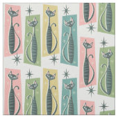 Retro Patchwork Tabbies ©studioxtine 2019 Stof (Swatch)